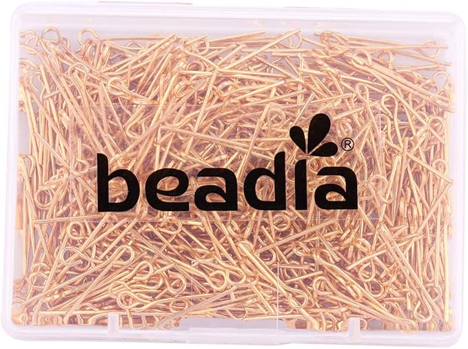 Open Eye Pins Gold Head Pins for DIY Jewelry Making 20mm 500pcs