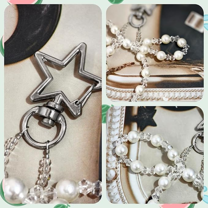 Novelty keychains Aesthetic Y2K Keychain Charms Stylish Keychains Accessories for Women Bag Purse Gifts