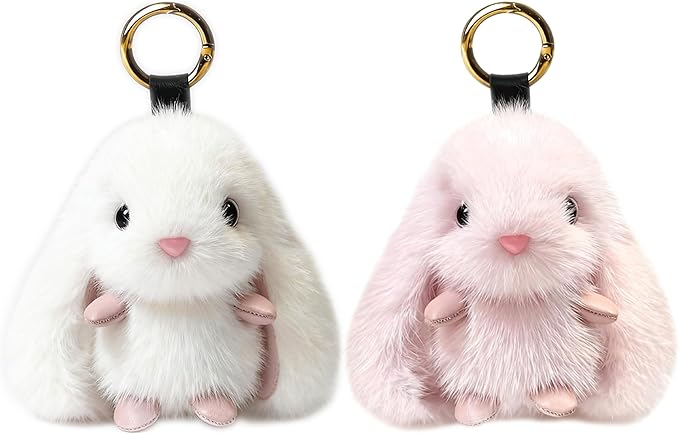 Cute Plush Keychain, Car Pendant, Bag Purse Backpack Charm Accessory, Gift for Girls Women
