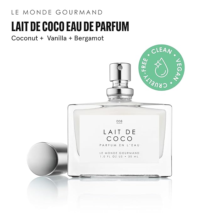 Le Monde Gourmand Lait de Coco Spray Eau de Parfum - Coconut, Vanilla, Bergamot Perfume Notes - 1 fl oz (30 ml)