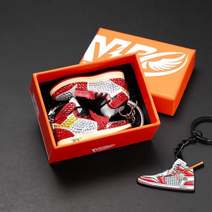 MPK 3D Mini Shoe Keychain,Sneaker Shoe lovers Keychainirthday Birthday Party Mystery Goodie Bag Prizes