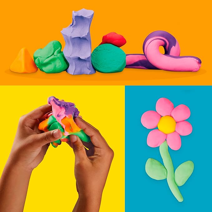 Play Doh Bulk Handout 42-Pack of 1-Ounce Modeling Compound Cans, Christmas Stocking Stuffer Gifts, Prizes, & Party Favors, Kids Arts & Crafts, Preschool Toys, Ages 2+ (Amazon Exclusive)