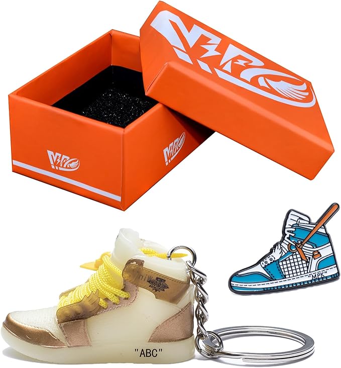 MPK 3D Mini Shoe Keychain,Sneaker Shoe lovers Keychainirthday Birthday Party Mystery Goodie Bag Prizes