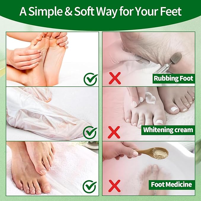 Moisturizing Foot Mask 5 Pack,Hydrating Foot Masks for Dry Cracked Feet,Moisturizing Socks Dry Skin Moisturizer for Soft and Smooth Touch Feet,Foot Care Spa Gifts for Women Men Valentines Gifts