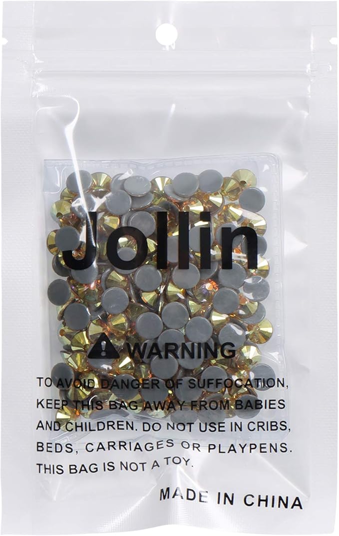 Hot Fix Crystal Flatback Rhinestones Glass Diamantes Gems 7.2mm(34ss 288pcs, Metallic Sunshine)