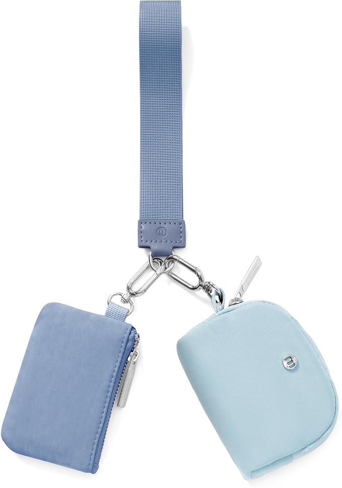Mum's Memory Mini Zip Around Wristlet Wallet for Women Dual Pouch Wristlet Portable Wallet Coin Purse Mini Women Coin Pocket