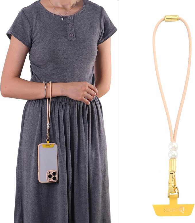 Leather Phone Wrist Strap,Universal Adjustable Key Lanyard,Stylish Wristlet Keychains for Women&Men