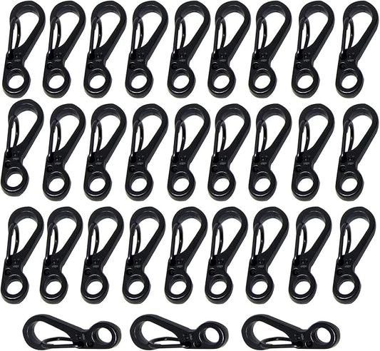 Mini Carabiner Clips with Metal Spring Wiregate Hook and Little Eye Hole for Keychain Backpack Clasps