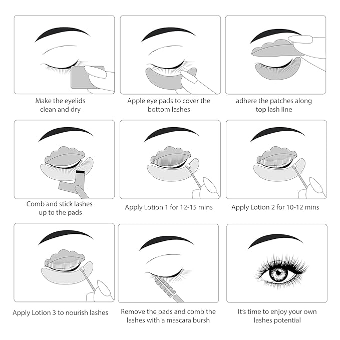 Luxe Cosmetics - Lash Lift Kit - Complete Set for Eyelash Lifting - New Pro Version - Easy to Apply and Long Lasting Finish - Professional Results up to 8 Weeks