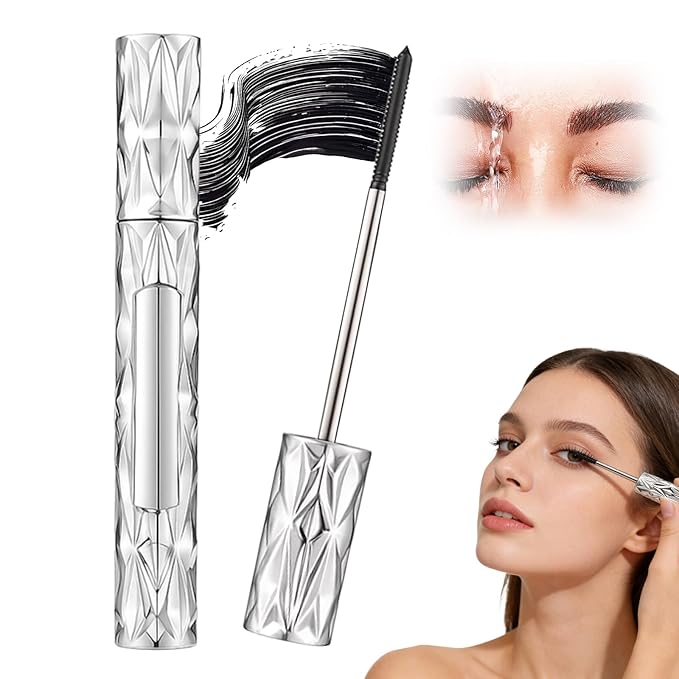 Eyelash Primer, Tubular Eyelash Primer, Iron Wand Mascara, Waterproof Quick Drying Long Curling Mascara, Natural And Non-Smudged, No Flaking, No Clumping(2pcs) (2)