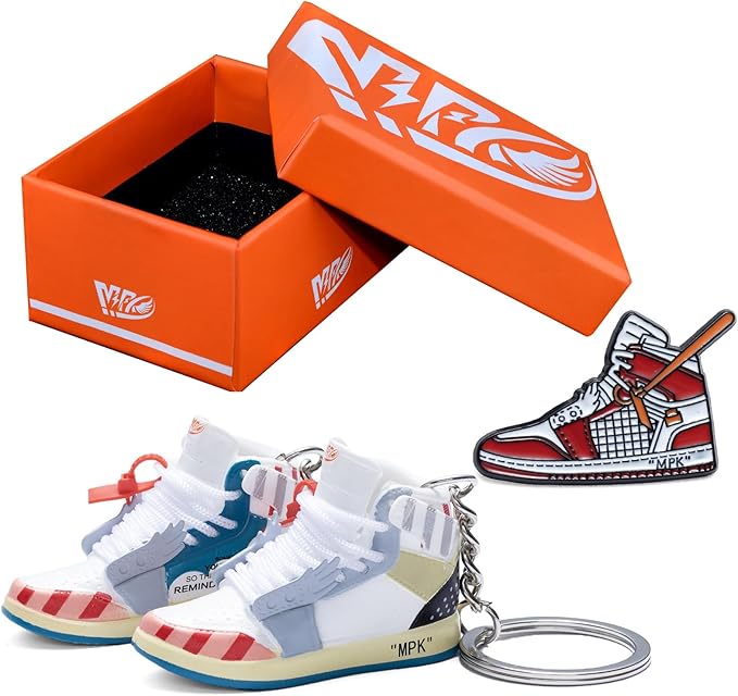 MPK 3D Mini Shoe Keychain,Sneaker Shoe lovers Keychainirthday Birthday Party Mystery Goodie Bag Prizes