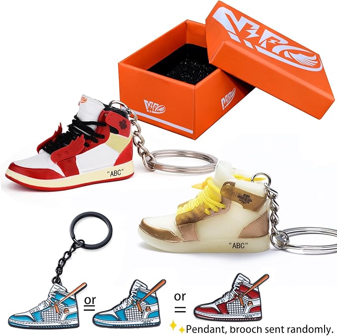 MPK 3D Mini Shoe Keychain,Sneaker Shoe lovers Keychainirthday Birthday Party Mystery Goodie Bag Prizes