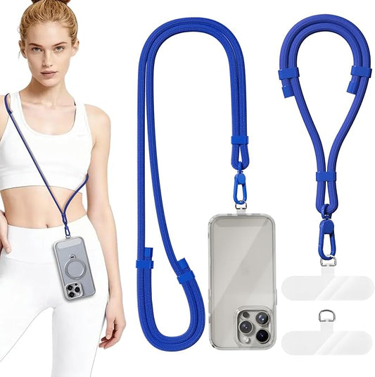 4 Pack Phone Lanyard & Wrist Strap, Cell Phone Lanyard for Around The Neck Adjustable Phone Strap for Most Smartphones