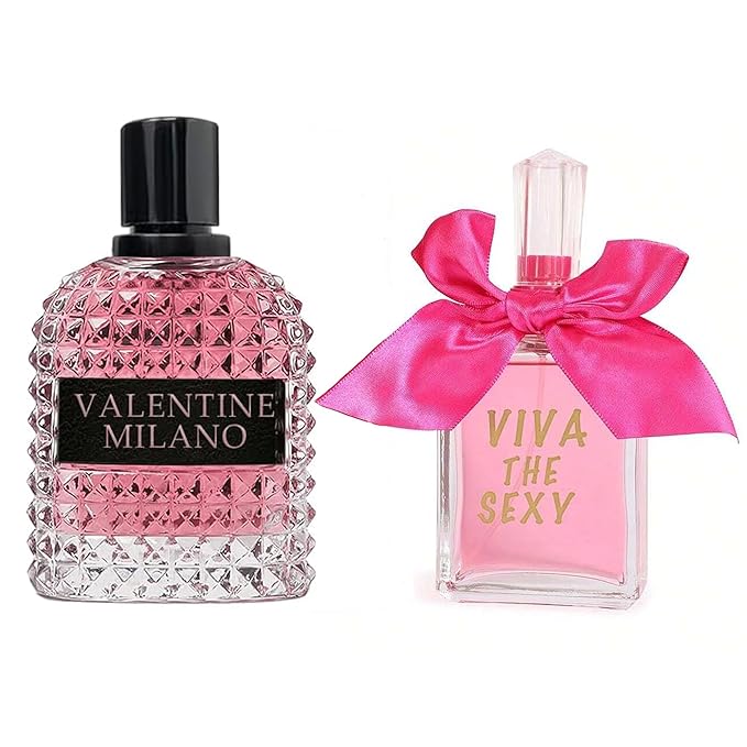 AFLUXE Women's Perfume Combo Set Milano Women&Viva The Sexy Floral Fruity Fragrance Eau De Parfum Elegant 100ml Bottle Natural Spray Each for Daily Used
