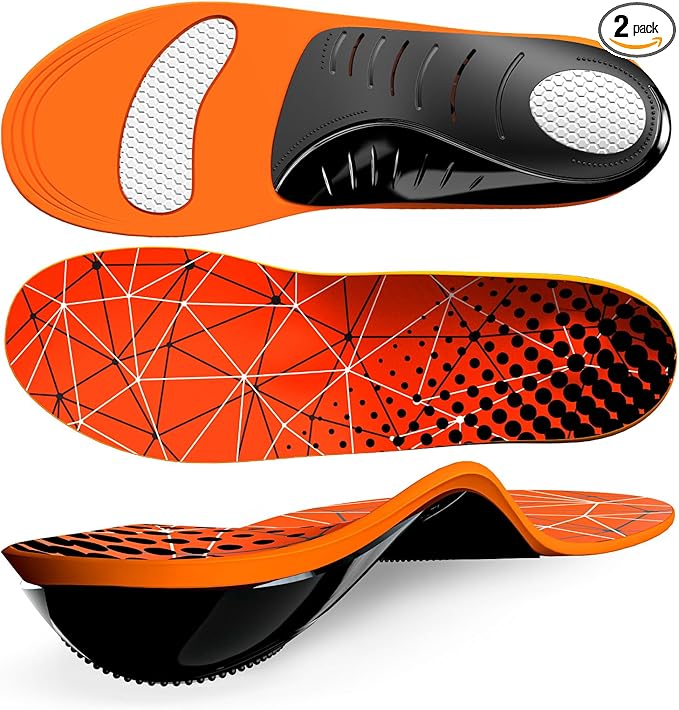 Plantar Fasciitis Arch Support Insoles - Welnove Heavy Duty High Arch Inserts Standing All Day, Fatigue Reduce - Orthotic Cushion for Foot Pain, Flat Feet, Heel Spurs, Man & Women, Fit Most Shoes (XS)