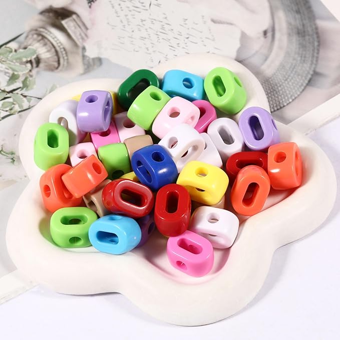 40 PCS Number Beads 3D Focal Bead Acrylic Loose for Jewelry Making Bracelet Necklaces Keychain Phone Bag Chain Key Chains (Mixed Color 0)