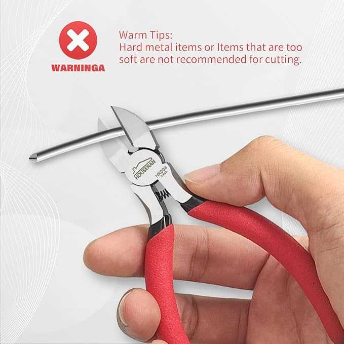 5 inch Wire Cutters, 5 Pack Diagonal Cutters, Side Cutters, Wire Cutter Set, Wire Snips, Small Diagonal Cutters with Spring Loaded, Diagonal Cutting Pliers for Crafts, Jewelry Making