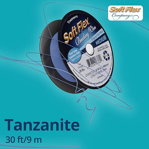 Soft Flex 49 Strand Beading Wire - Medium 0.19 Diameter - 30 Feet Nylon Design Wire
