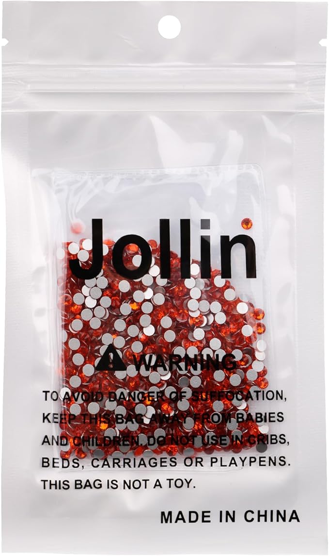 Glue Fix Crystal Flatback Rhinestones Glass Diamantes Gems for Crafting Nail Art Crafts Decorations Clothes Shoes 3.2mm (ss12 1440pcs, Lt Siam)