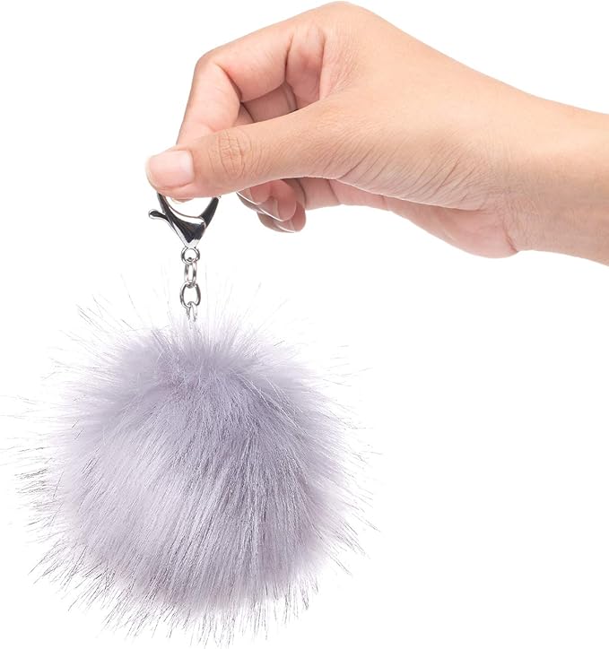 Tatuo 16 Pcs Faux Fur Pom Poms for Hat 4 Inches Large Fluffy Pom Balls for Crafts Knitting Beanies Shoes Scarves Bag Pompoms Keychain Charms Winter DIY Accessories (Pink Mixed Colors)