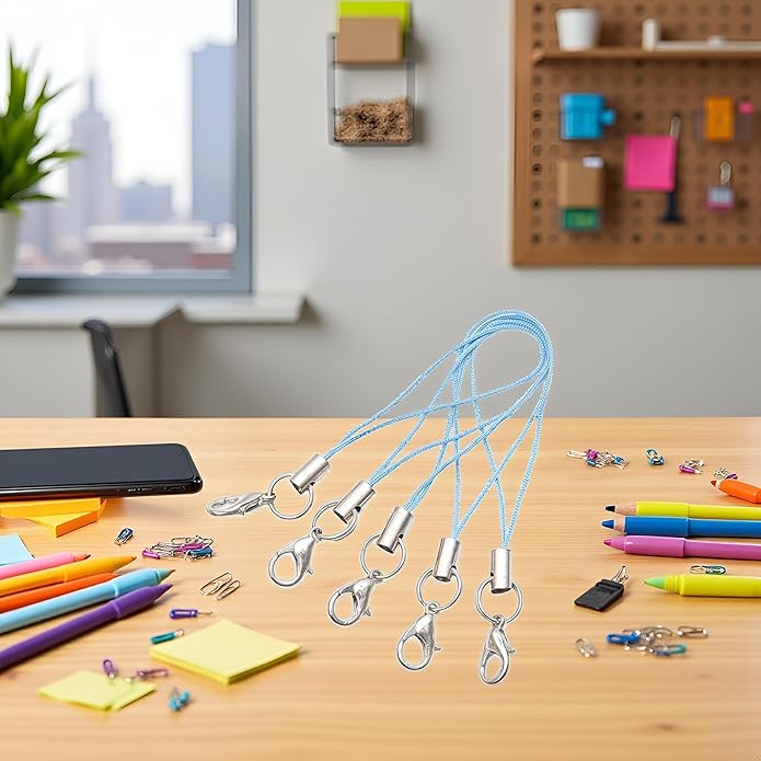 Mobile Phone Rope 20pcs Strap Charm Lariat Lanyard,Phone Charm with Lobster Clasp Cords for Cellphone/USB Drive/Keychain/DIY Jewelry Accessories Phone Accessories,Cell Phone Charms