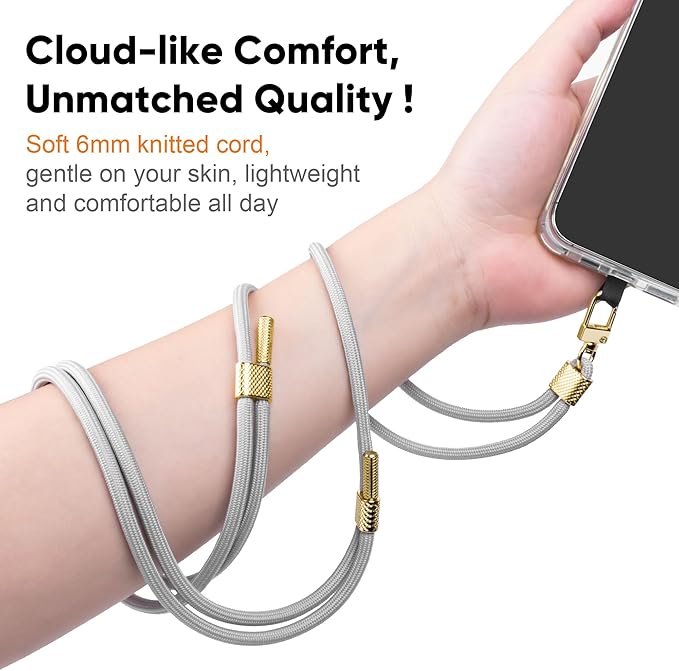 Phone Lanyard Universal Crossbody Cell Phone Strap Anti-Theft Adjustable Neck Lanyard for iPhone 17 Pro Max 2pcs Phone Patchs Tether Pads for Women & Men Mint Green