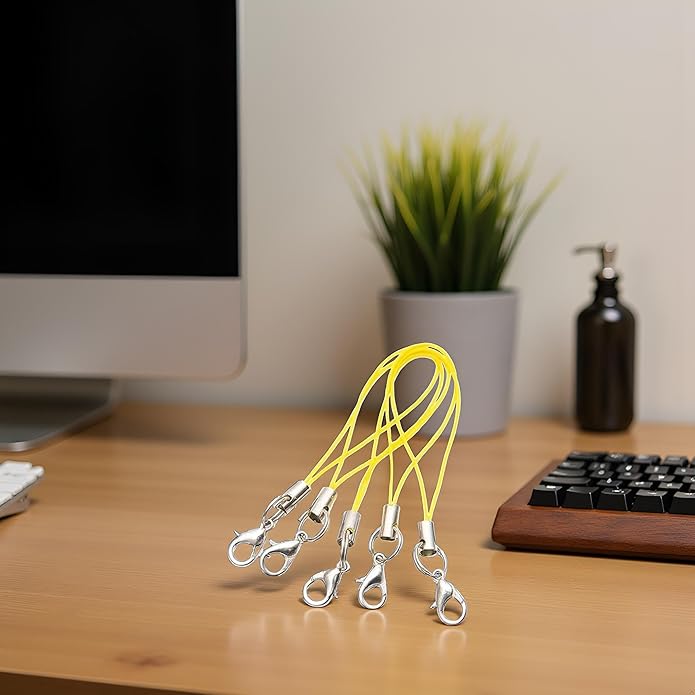 20 Pcs Mobile Phone Rope Strap Charm Lariat Lanyard with Lobster Clasp Cords, Cell Phone Charms, Car Keychain, for Cellphone/USB Drive/Keychain/DIY Jewelry Accessories