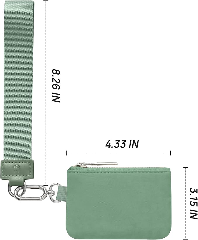 Mum's Memory Mini Zip Around Wristlet Wallet for Women Dual Pouch Wristlet Portable Wallet Coin Purse Mini Women Coin Pocket