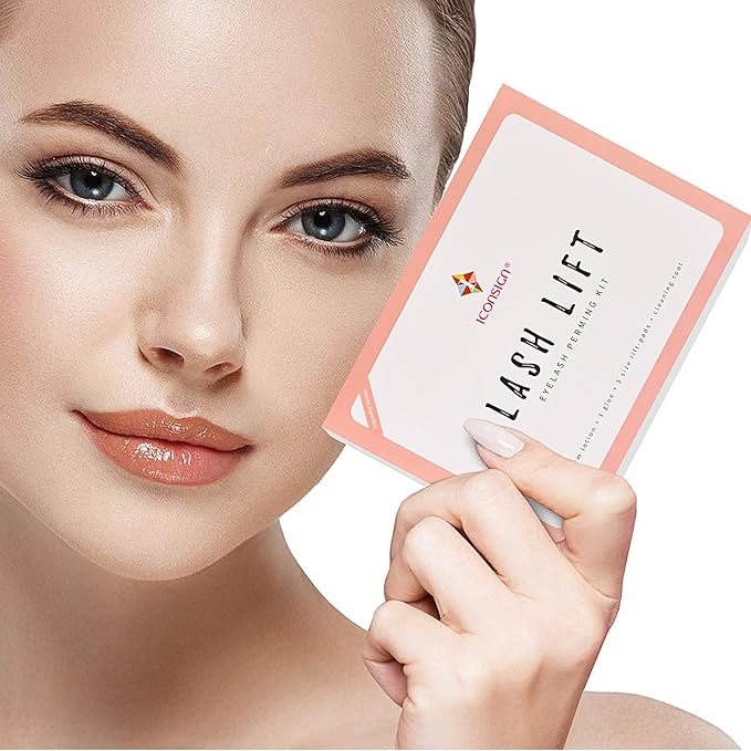 ICONSIGN 2025 Upgraded Lash Lift Kit, Professional Semi-Permanent Curling Eyelash Perm Kit Suitable for Salon & Home Use