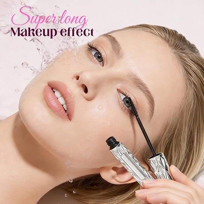 Steel Tube Eyelash Primer, Tubular Eyelash Primer, 2026 New Metal Wand Mascara, Volumizing Mascara for Daily Makeup, Metal Wand Mascara Black for Women (3)