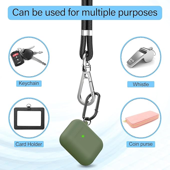 takyu Cell Phone Lanyard, Crossbody Phone Lanyard 1 Pack Adjustable Neck Strap and 1 Pcs Phone Wrist Strap with 2x Phone Tether Patches for Most Smartphones-Black