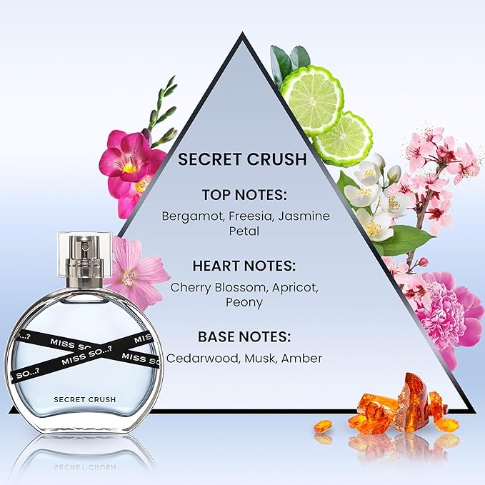 So...? Miss So Set - Perfumes for Women with Floral, Fruity and Vanilla Perfume Notes - 800 Sprays - Gifts for Women - 3 pcs Gift Set