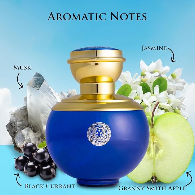 Women’s Perfume Gift Set – Verse Pink Crystal Intense, Verse Deep Blue & Valentine Milano Eau de Parfum – 3.4 fl oz Each | Fruity, Vanilla & Amber Scents | Elegant 3-Piece Set