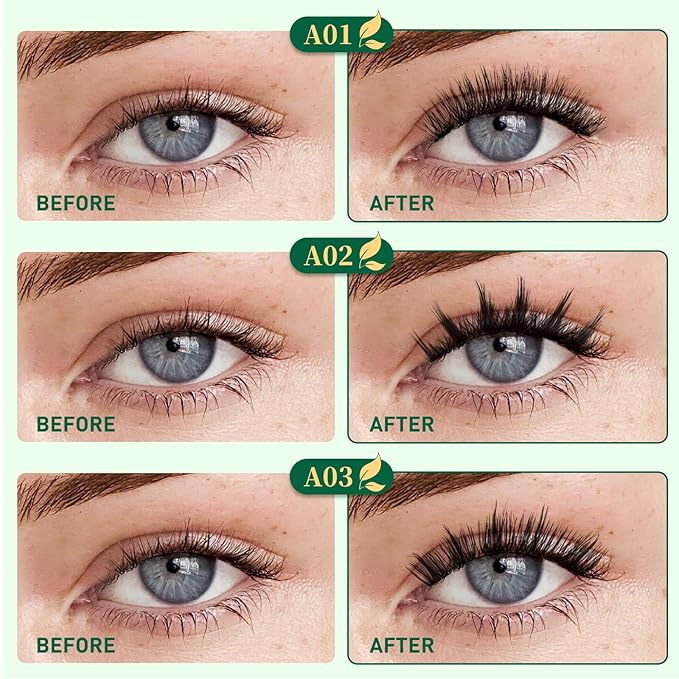 KEYYOU Daily Wear Reusable Magnetic Eyelashes 2 Pair with Applicator No Glue Needed 3D Natural Magnetic Lashes, Easy to Apply & Long Lasting for Daily Use & Events(A01+A04)