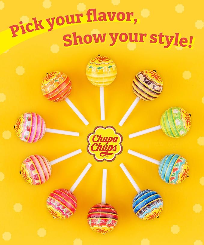 PieceRelax Chupa Chups X 3D Puzzle Keychain 24 Plastic Pieces - Chups My Flavor - Portable Key Ring Unique Gifts