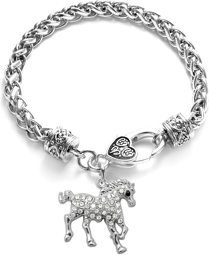 Inspired Silver - Silver Customized Charm Bracelet with Cubic Zirconia Jewelry