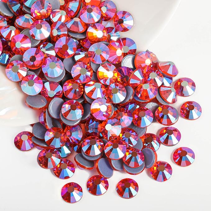Beadsland Hotfix Rhinestones, 2880pcs Flatback Crystal Rhinestones for Crafts Clothes DIY Decoration, Citrine AB, SS10, 2.7-2.9mm