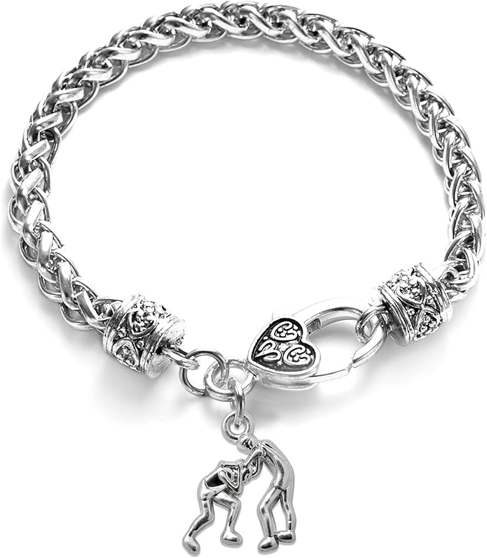 Inspired Silver - Silver Customized Charm Bracelet with Cubic Zirconia Jewelry