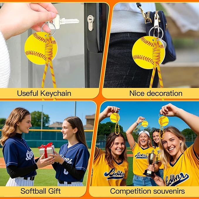 Eyourlife 6Pcs Braiding lanyard keychain With 2.75 in Name Id and DIY Pocket Hug Card For boys Sports enthusiast Team Gift