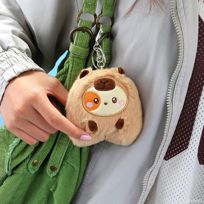 Anirollz Miniz Plush Charm Cute Stuffed Animal Keychain Kawaii Mini Bag Accessory Collectible Pocket Toy for Kids & Adults