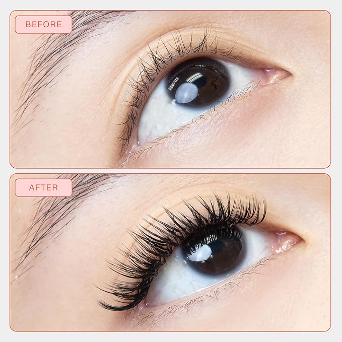 Curacoro LashFolio Wet Promade Fans, Handmade Volume Eyelashes, 5D To 10D, C CC D Curl, 0.03~0.07 mm, 8-13mm Mix Length, Professional Long-Lasting Promade Lash Fans (5D-0.07 C 8mm-13mm)