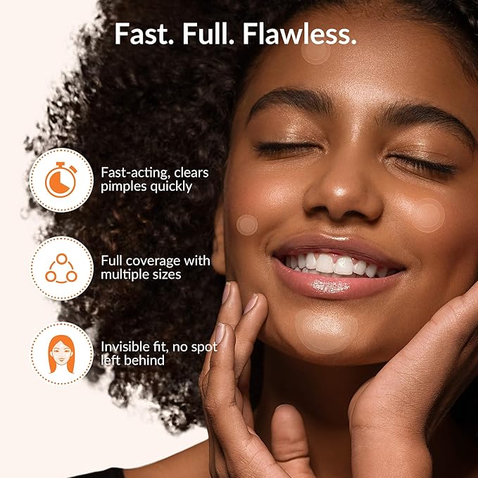 RPE Life Invisible Pimple Patches – 4 Sizes Miracle Patches for Pimples with Hydrocolloid & Salicylic Acid, Korean Acne Patches for Face, Zit Stickers, Blemish Patches, Acne Spot Dots – 144 Count
