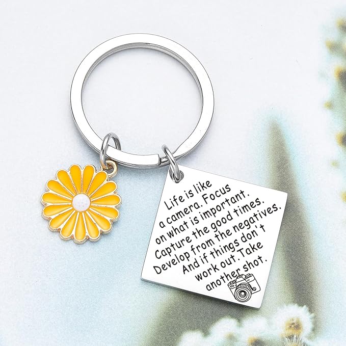 Camera Gifts Photography Decor Keychain Thank You Gifts for Photographer Christmas Keychain