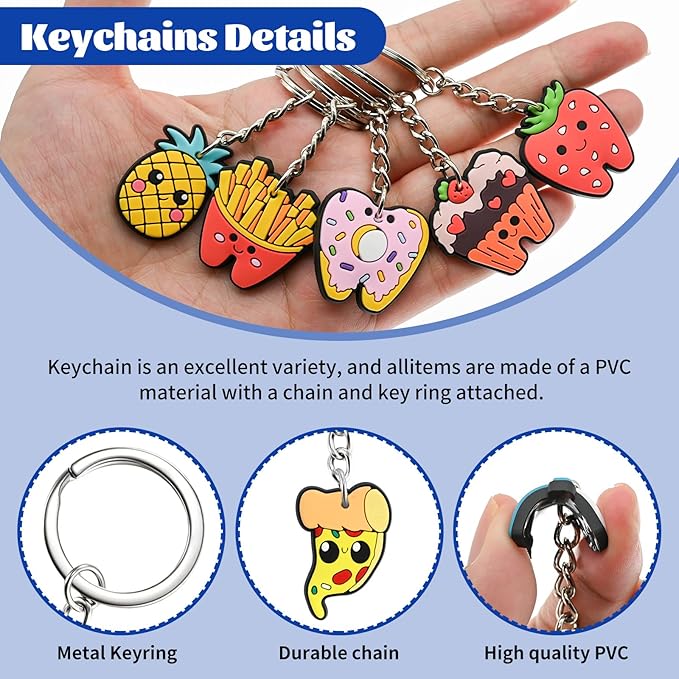 XHAOYEAHX Random Keychains Bulk,Cute Key Chain for Prizes Gifts Party Favors