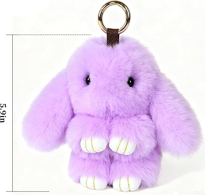 Cute Plush Keychain, Car Pendant, Bag Purse Backpack Charm Accessory, Gift for Girls Women