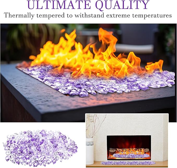Syhood 570 Pcs 5 Sizes Purple and Clear Fake Crushed Ice Rocks Violet Acrylic Diamonds Plastic Gemstones Treasure Crystal Gems for Vase Fillers Table Scatter Centerpieces Wedding Decoration