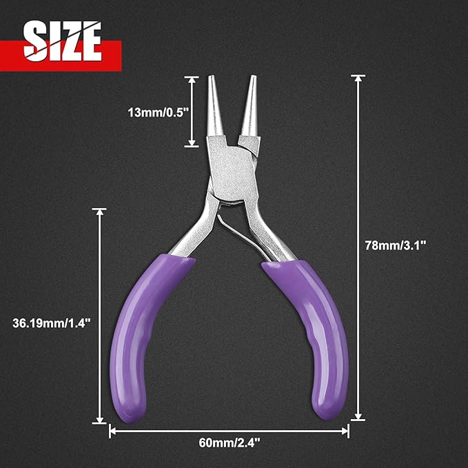 3 Inches Mini Round Nose Pliers Wire Looping Pliers Micro Round Pliers With Spring Mini Jewelry Pliers Jewelry Making Tools For Jewelry Repair Wire Wrapping Beading Wire Cutting