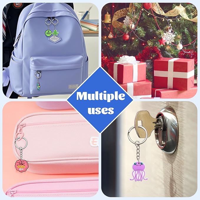 XHAOYEAHX Random Keychains Bulk,Cute Key Chain for Prizes Gifts Party Favors