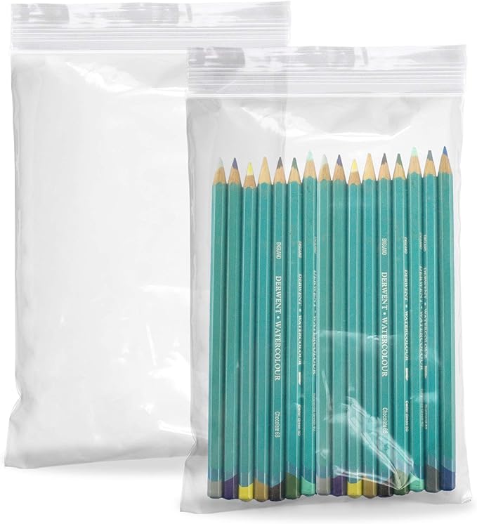 APQ Clear Plastic Reclosable Zipper Bags, 6 x 9 Inches. Pack of 1000 Reclosable Plastic Bags with Zipper Closure. 2 Mil Plastic Jewelry Bags. Waterproof Reclosable Zip Bags for Industrial Use