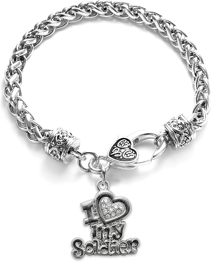 Inspired Silver - Silver Customized Charm Bracelet with Cubic Zirconia Jewelry